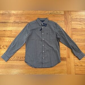 Nautica Classic Men's Blue Checkered Shirt Small